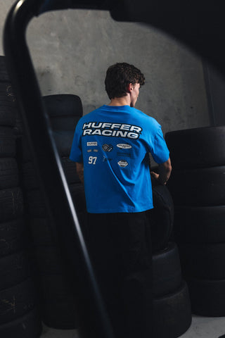 BLOCK CROP TEE/SPONSORS SPRINT BLUE