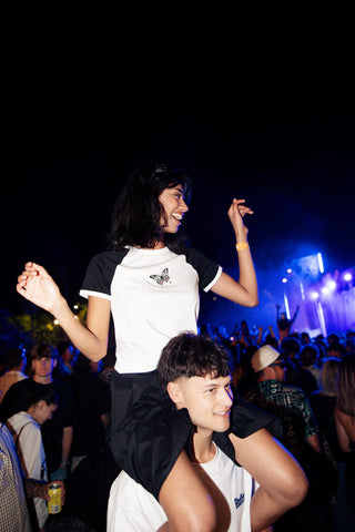 RAGLAN MINI TEE/FLUTTERBY CHALK