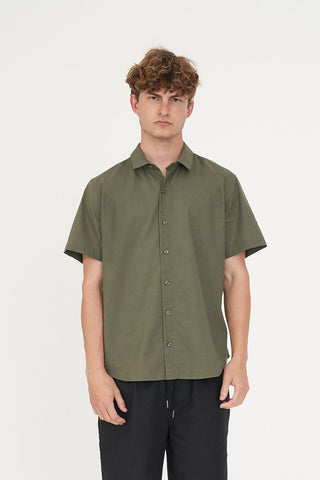 LIN-IN SS SHIRT KHAKI