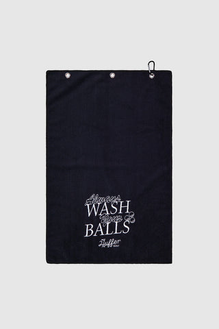GOLF BALLS TOWEL BLACK