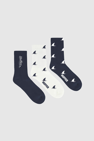 HFR RIB SOCK/FLOAT 3 PACK MULTI