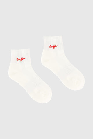 ANKLE RIB SOCK/BALLET CHALK