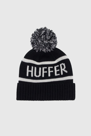 SIDELINE POMPOM BEANIE BLACK