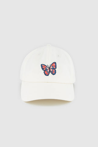 6 PANEL CAP/FLUTTERBY CHALK