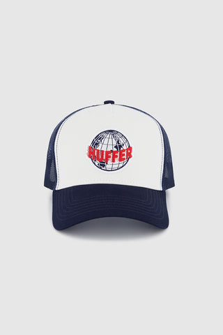 TRUCKER CAP/AIR HUFFER CHALK/NAVY