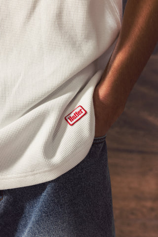 WAFFLE TEE CHALK