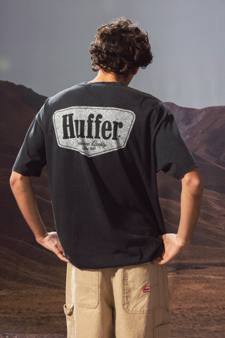 BLOCK TEE 220/RIDGE WASHED BLACK