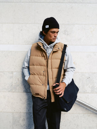 MENS CLASSIC DOWN VEST TAN