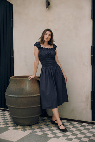 CRUISE ISLA MIDI DRESS NAVY