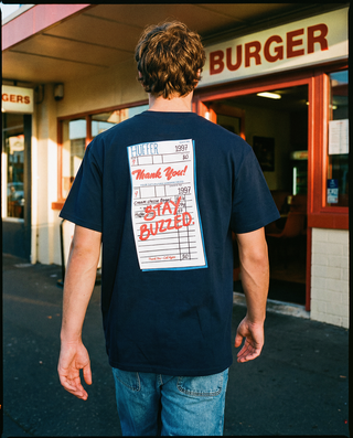 SUP TEE 190/CHECK NAVY