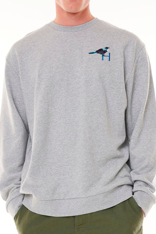 MENS TRUE CREW/BREWED GREY MARLE