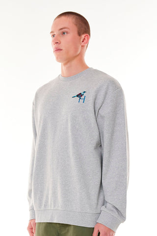 MENS TRUE CREW/BREWED GREY MARLE