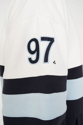 PANEL 1/4 ZIP/CHECK NAVY/BLUE/CHALK