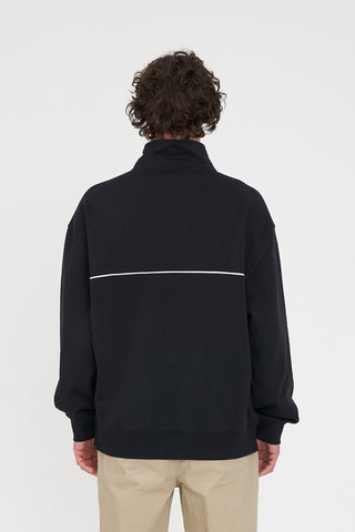 MENS HFR BASIC 1/4 ZIP BLACK