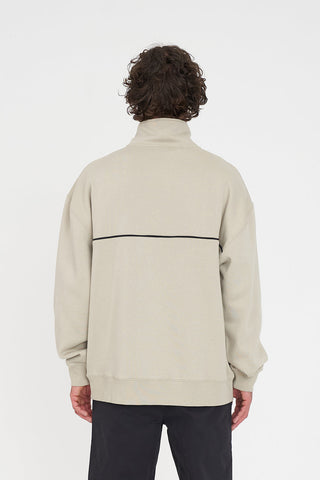 MENS HFR BASIC 1/4 ZIP MOONROCK