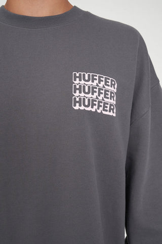 MENS WEEKEND CREW/8-BIT FLINT GREY