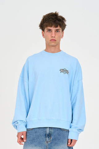 SUB CROP CREW 350/SWELL BAY BLUE