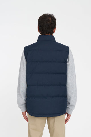 MENS CLASSIC DOWN VEST HRGBONE NAVY