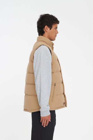 MENS CLASSIC DOWN VEST TAN