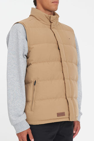 MENS CLASSIC DOWN VEST TAN