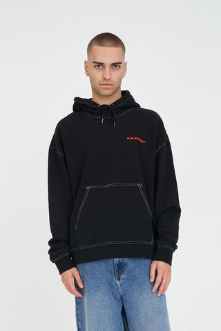 BLOCK HOOD 350/STITCHED BLACK