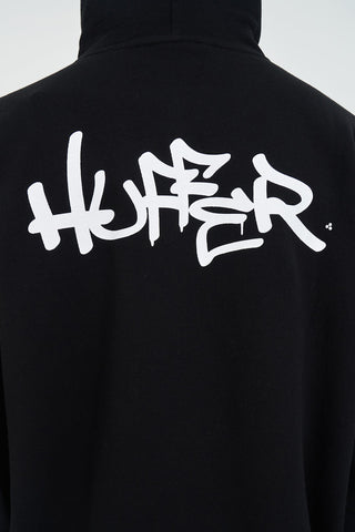 MENS SATURDAY HOOD/ETCHING BLACK