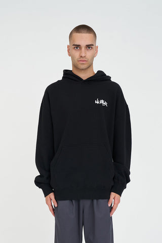 MENS SATURDAY HOOD/ETCHING BLACK