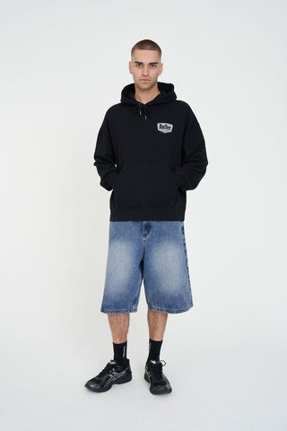 BLOCK HOOD 350/RIDGE WASHED BLACK