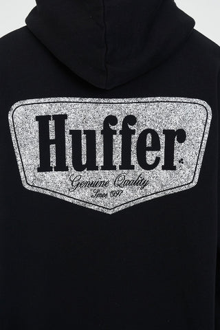 BLOCK HOOD 350/RIDGE WASHED BLACK