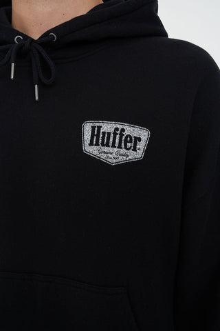 BLOCK HOOD 350/RIDGE WASHED BLACK