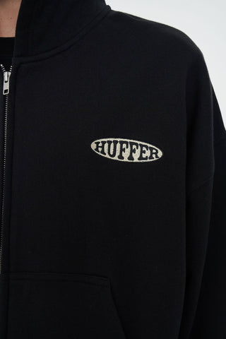 SUB CROP ZIP HOOD 350/CONTRA BASALT