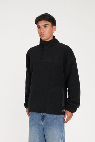 POLAR FLEECE PULLOVER BLACK