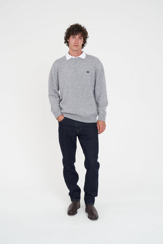 CLASSIC KNIT CREW/ 3BALL GREY MARLE