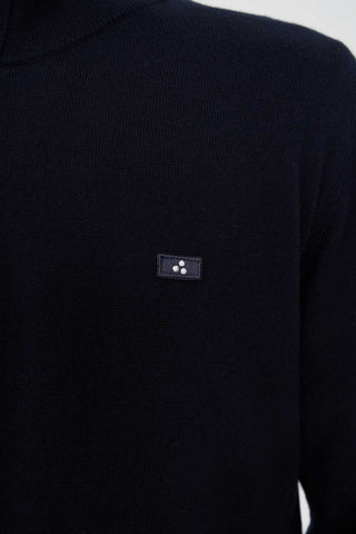 MERINO ¼ ZIP JERSEY/ 3BALL NAVY