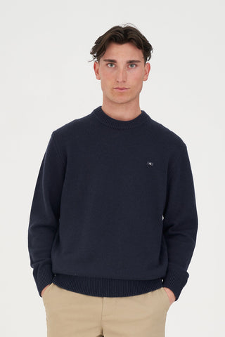 CLASSIC KNIT CREW/ 3BALL NAVY