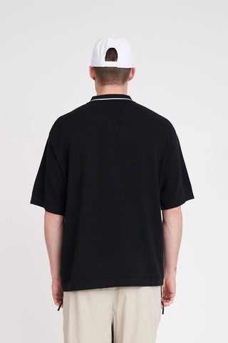 MENS BIRDIE KNIT SHIRT BLACK