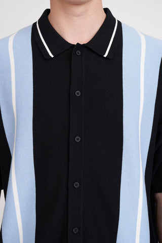 MENS BIRDIE KNIT SHIRT BLACK