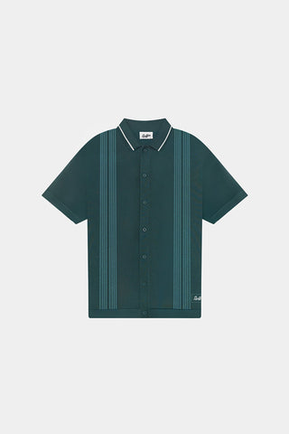 MENS KNIT SHIRT GOLF GREEN