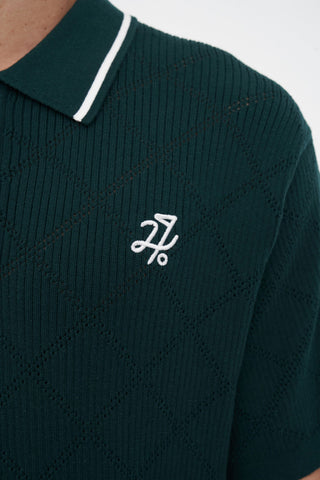 TRUE KNIT POLO GOLF GREEN