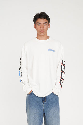 BLOCK LS TEE 220/SPONSORS CHALK