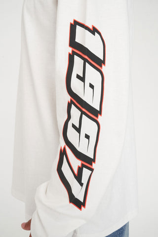 BLOCK LS TEE 220/SPONSORS CHALK