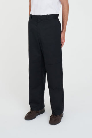 DOUBLE KNEE WIDE UNION PANT BLACK