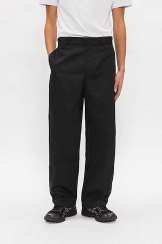 DOUBLE KNEE WIDE UNION PANT BLACK