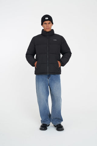 MENS HFR TRACK PUFFER JACKET BLACK