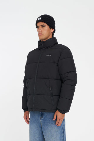 MENS HFR TRACK PUFFER JACKET BLACK