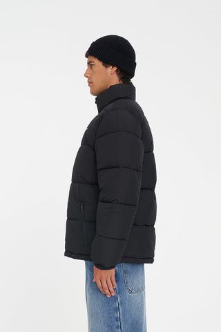 MENS HFR TRACK PUFFER JACKET BLACK