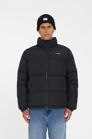 MENS HFR TRACK PUFFER JACKET BLACK