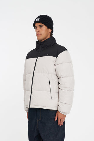 MENS DUO PUFFER JACKET MOONROCK/BLACK