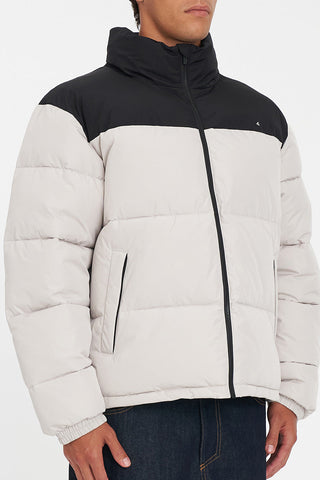 MENS DUO PUFFER JACKET MOONROCK/BLACK