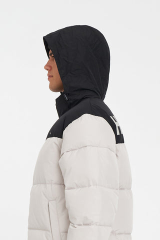 MENS DUO PUFFER JACKET MOONROCK/BLACK
